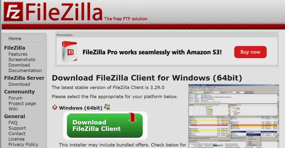 filezilla